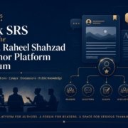 Ask SRS Syed Raheel Shahzad author platform forum for serious questions and reader discussion.