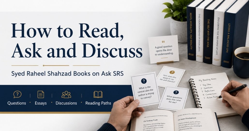 Ask SRS gives readers a clear place to read, ask questions, write essays and discuss Syed Raheel Shahzad books and series through a structured reader platform.