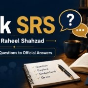 Ask SRS image showing Syed Raheel Shahzad, reader questions and the path from questions to official answers