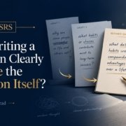 Ask SRS discussion image for Can Writing a Question Clearly Change the Question Itself by Syed Raheel Shahzad.