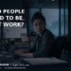 An employee surrounded by clocks, messages and watching eyes appears busy while meaningful work waits unfinished, illustrating why people pretend to be productive. Ask SRS article by Syed Raheel Shahzad.