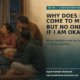 A quiet listener sits with another person who is sharing a problem, showing the loneliness of always supporting others while rarely being asked if you are okay.