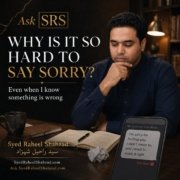 Ask SRS featured image asking why it is so hard to say sorry, showing an unsent message and themes of pride, guilt and fear