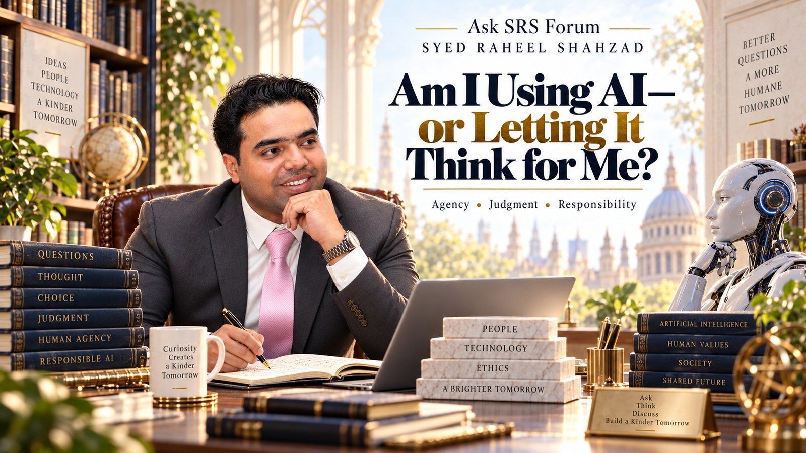 Ask SRS article with Syed Raheel Shahzad on AI dependence, independent thinking, judgment, cognitive offloading and human agency