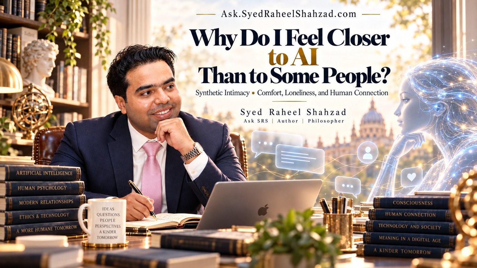 Ask SRS article with Syed Raheel Shahzad on AI attachment, loneliness, emotional connection, human relationships and social comfort