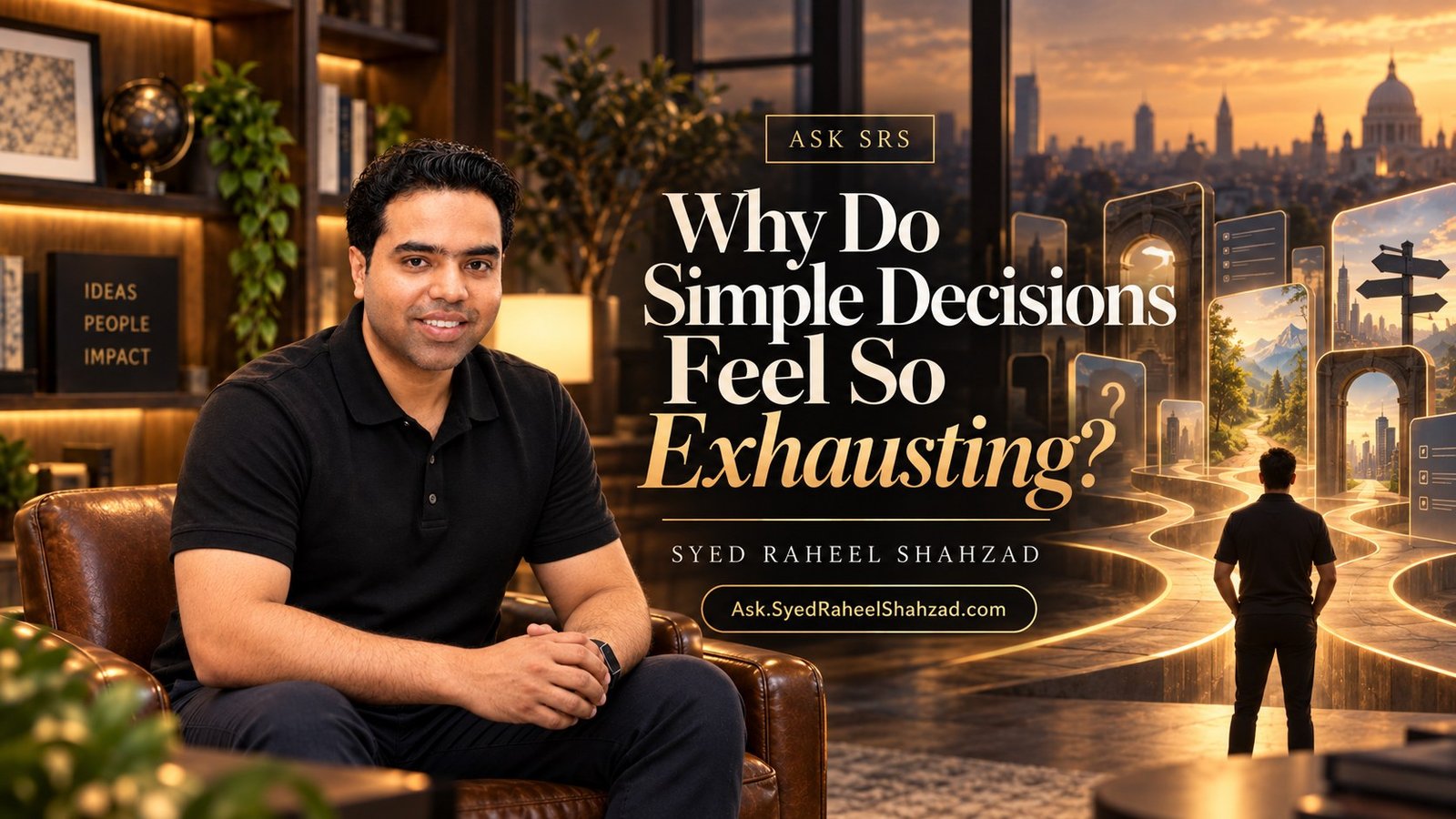 Ask SRS with Syed Raheel Shahzad on decision fatigue, overthinking, choice overload, comparison, uncertainty and mental exhaustion
