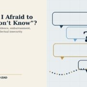 Philosophical Ask SRS artwork by Syed Raheel Shahzad on uncertainty, intellectual insecurity, confidence, embarrassment, questioning and saying I do not know
